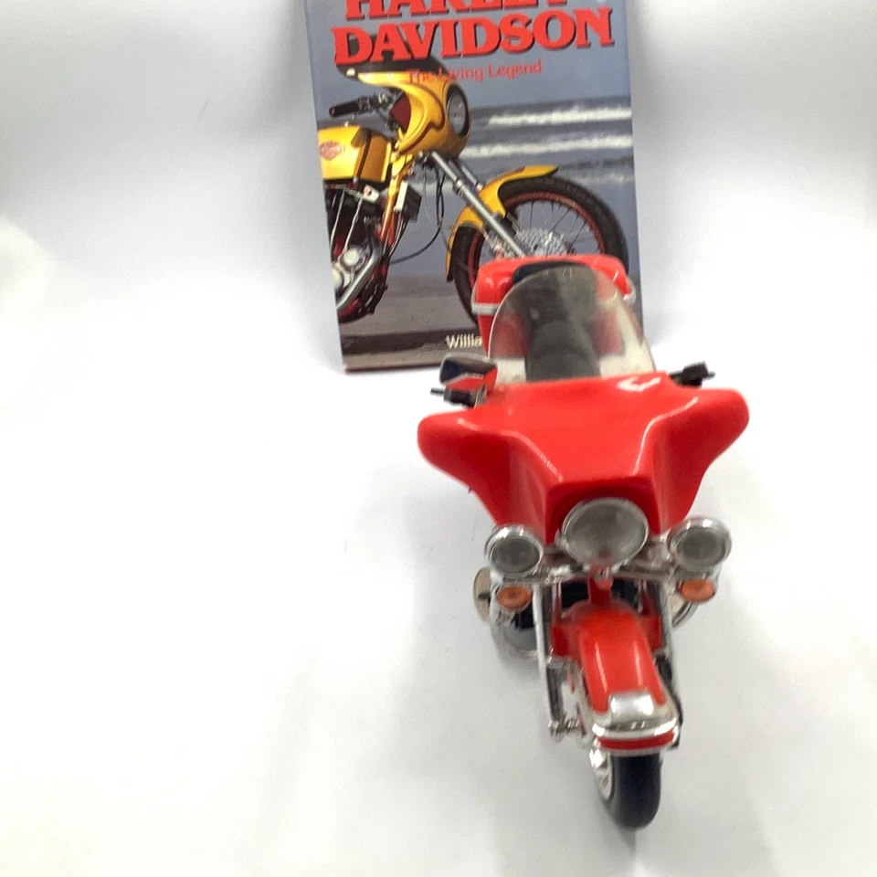 Harley Davidson Plastic Motorcycle 14 x 9 with Sound and The Living Legend Book - Image 3 of 4