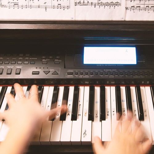 Pianino Keyboard Nuty Naklejka Niemiecki układ 49 61 76 88 klawiszy Instrumenty - Zdjęcie 6 z 6
