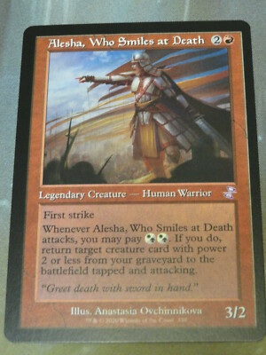 MTG Alesha, Who Smiles at Death 3x Timeshifted TIME SPIRAL REMASTERED NM 