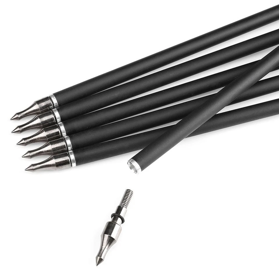 30" Carbon Arrows SP500 Flu Flu Feathers Archery Target Bow Hunting Shoot - Image 4 of 4