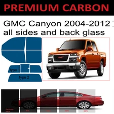 Premium Nano Carbon Window Tint fits GMC Canyon truck 2004-2012 Precut Tint