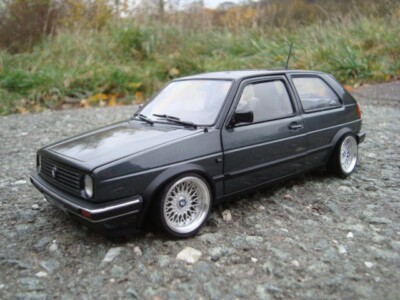 1:18 VW Golf 2 Tiefer Tuning mit 15 Zoll BMW BBS Echt Alu Felgen
