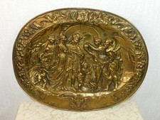 Relief Plate Brass Sheet By Paul Peter Rubens "Archduke Philipp The"
