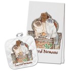 Birman Cats Kitchen Dish Towel and Pot Holder Gift Set