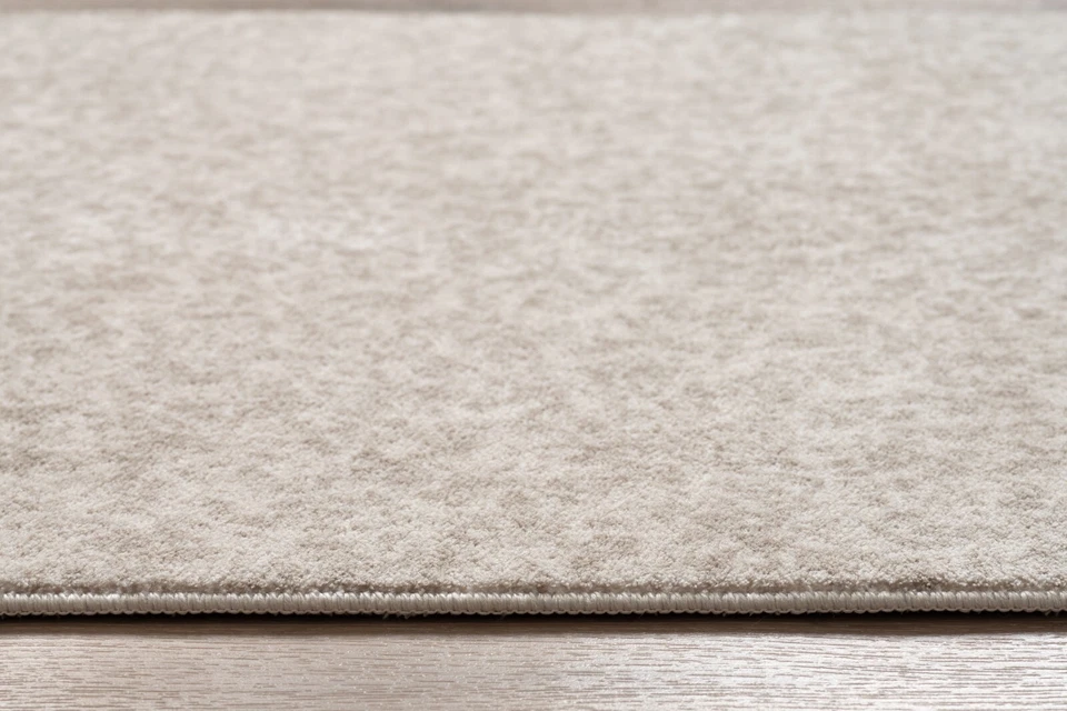 Non Slip Carpet Runner Rug, Machine Washable, PVC Rubber Backing, Mink & Beige - Image 4 of 4