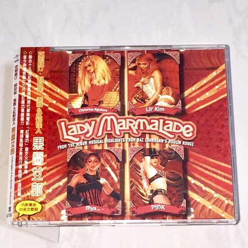 Christina Aguilera Pink 2001 Lady Marmalade Taiwan OBI CD Single Promo Insert - Picture 2 of 6