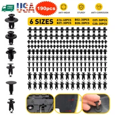 Car Clips for Hole Plastic Rivets Retainer Fender Push Pin Fastener Bumper 190X