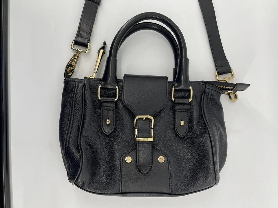 Kenneth Cole Bolso Negro Bolso de Mano Hombro o Bandolera Bolsillos Foto 2 de 4