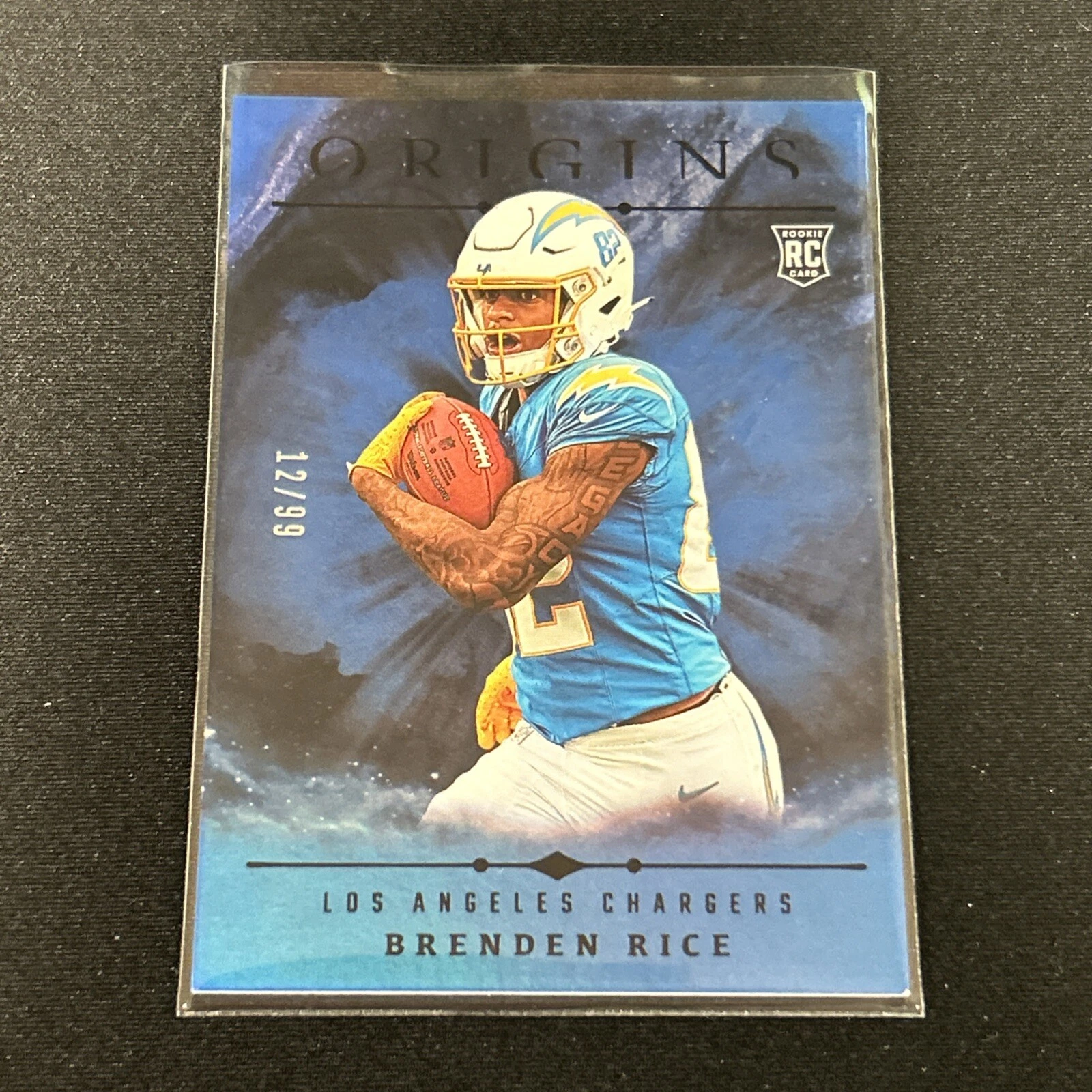 Brenden Rice Panini Origins #111 Holo Blue