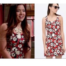 {Zara} Trafaluc Floral Crossback Sheath Dress Size Small