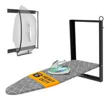 Wall Mounted Ironing Board with Iron Holder, 36.2" X 12.2" Compact Mount Fold do