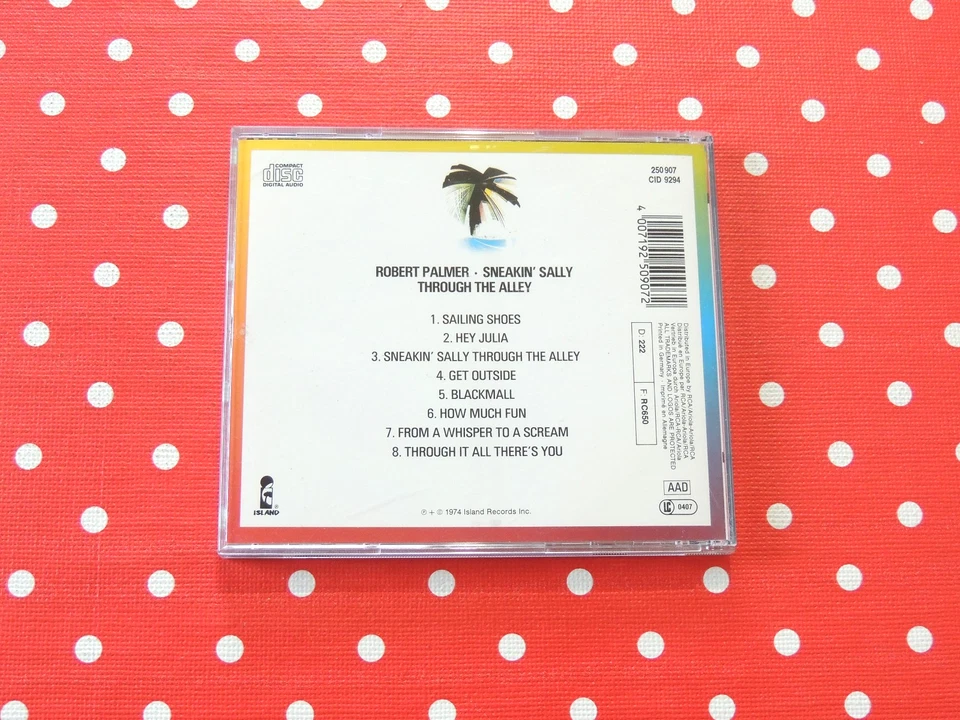 Robert Palmer / Sneakin' Sally Through The Alley - 8 Tracks CD Album - Bild 2 von 4