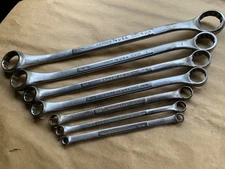 Vintage Craftsman 7 piece SAE Double Box End Wrench Set V USA