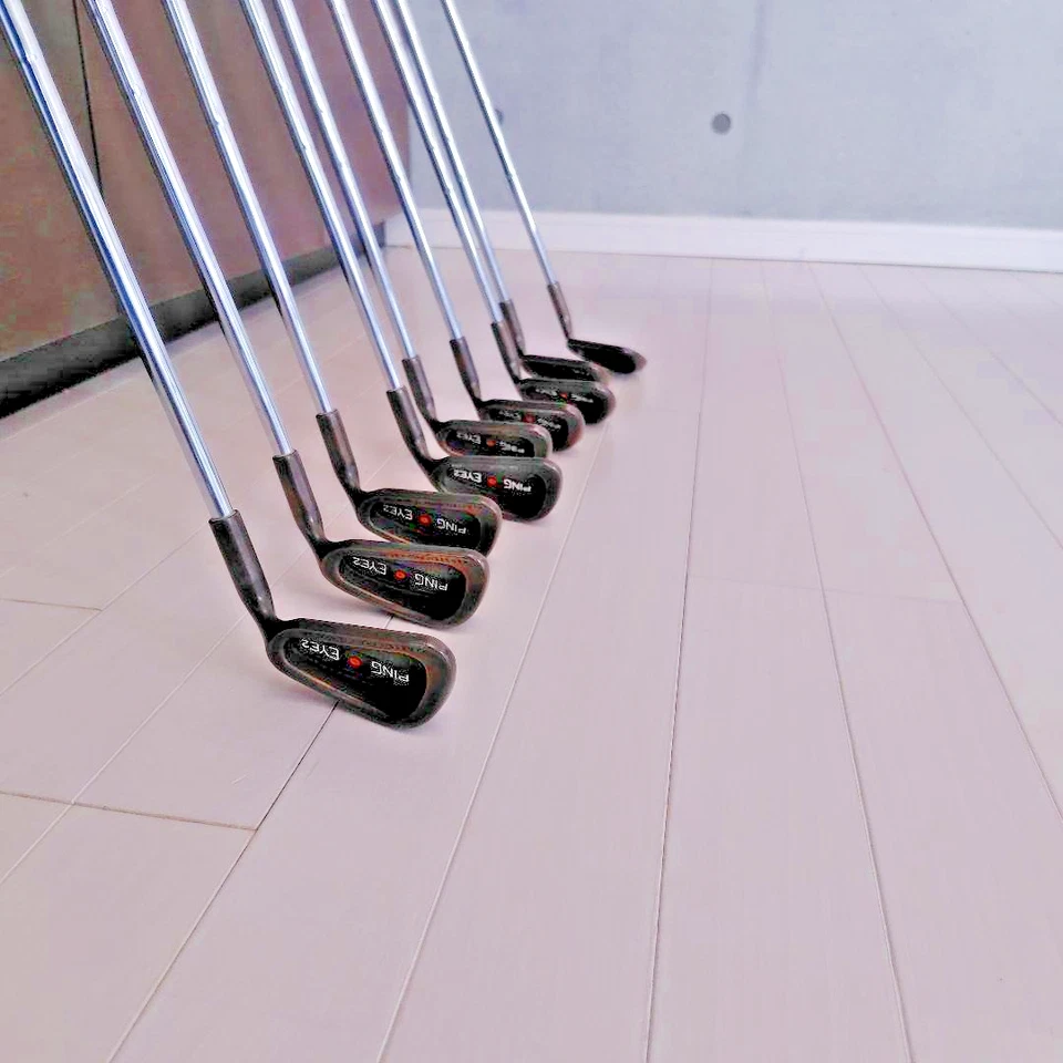 Juego de hierro PING EYE2 berilio cobre 9 piezas 3-9-W-Sw punto naranja KARSITE eje de acero Foto 2 de 4