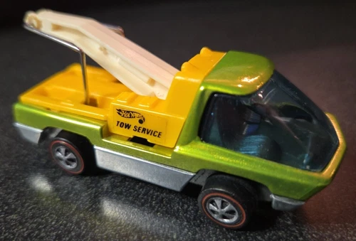 Hot Wheels Redline The Heavyweights LIME GREEN ANTIFREEZE Tow Truck RESTORED #1