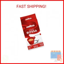 Lavazza Qualità Rossa Ground Coffee, Medium Roast, Arabica and Robusta Blend, 8.
