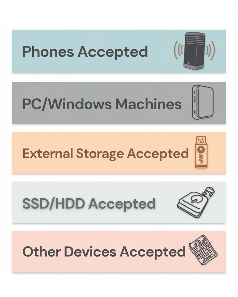 Servicio de recuperación de datos - Teléfonos, discos duros, SSD, PC y Mac - rápido, seguro Foto 2 de 2