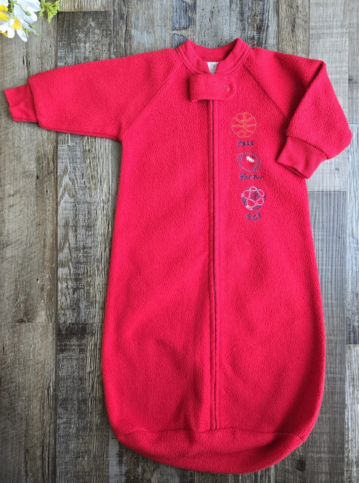 Saco de dormir Carter's polar vintage años 90 manta portátil bebé niño 0-9 m deportes Foto 2 de 4