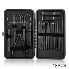  Nail Clippers All Black Stainless Steel Nail Clippers Pedicure Kit Trim Care Ma