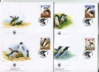 D2368 Penguins WWF Complete Set of 4 FDC's Falkland Islands