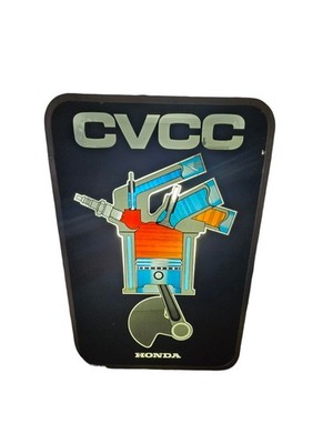 Rare Original 1970s CVCC Honda Civic Lighted Sign 28'' X 16'' Auto Gas Oil Motion
