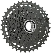 Shimano CUES CS-LG400-9 Cassette - 9-Speed, 11-36t, LINKGLIDE, Black