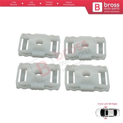 4x Window Regulator Sliding Pivot Clips for Renault Fluence, Renault SM3 2009-On