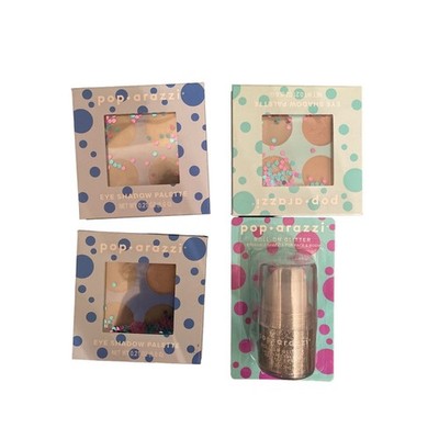  Poparazzi Eye shadow Palettes- 3 NEW Plus 1 Glitter Sealed