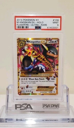 2014 Pokemon XY Flashfire #109 M Kangaskhan EX 109/106 Ultra Rare PSA 9 Mint