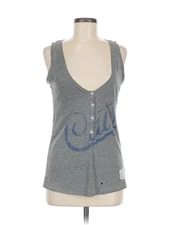 The Original Retro Brand Women Gray Sleeveless Top M