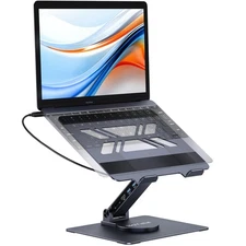 USB-C Laptop Docking Stand, 9 in 1 Aluminum USB C Dock Tablet Stand with 4K H...