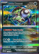 Brute Bonnet Holo Rare - 123/182 - Paradox Rift Pokemon 2023