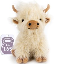 Marysun Microwavable Weighted Highland Cow Stuffed Animal Plush, Heating Pad