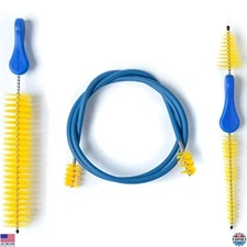 MusicNomad 3-Piece Trumpet Cleaning Brush Set: Mouthpiece, Valve & Snake Brushes