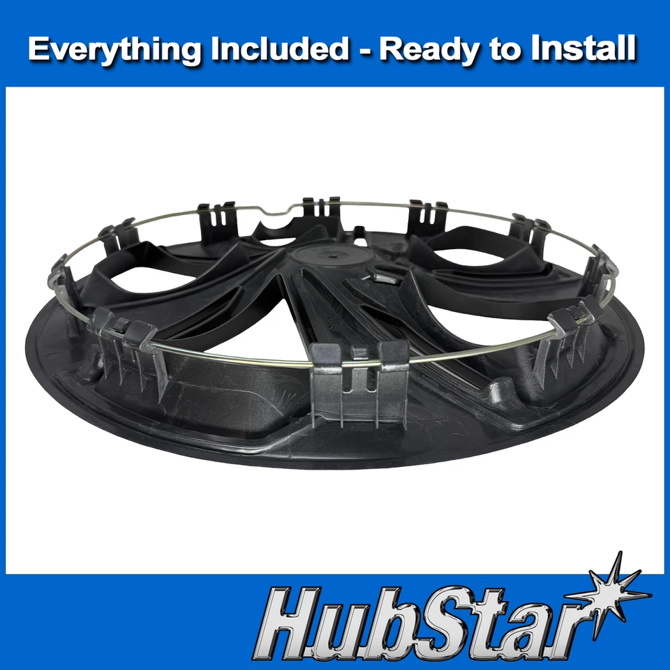 NEW Hubcap Set for Honda Civic 2019-2021, Premium Replica Gloss Black 16" 55103 - Image 4 of 4