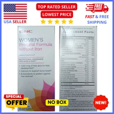 GNC Prenatal Multivitamin 60ct – Iron-Free Pregnancy Vitamin Daily Wellness