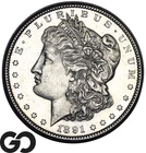 1891-S Morgan Silver Dollar Coin Solid Gem BU++