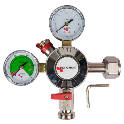 3 bar CO2 Druckminderer 1-leitig von Micro Matic - Premium Plus Serie
