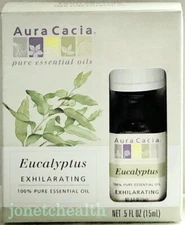Aura Cacia Eucalyptus (Globulus) Pure Essential Oil 0.5 fl oz