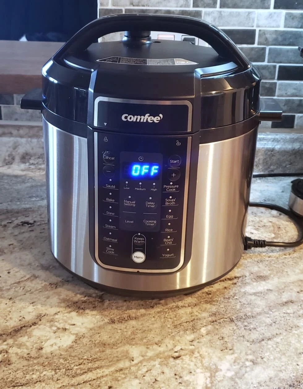 12-in-1 Pressure Cook Comfee | Programmable | Safe Lid Lock