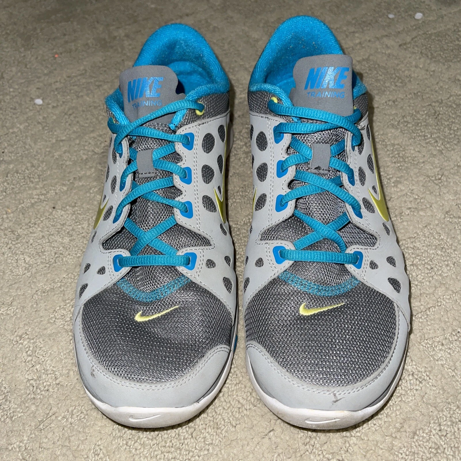 Chaussures de course d'entraînement femme Nike Flex Supreme TR gris/jaune taille US 9
