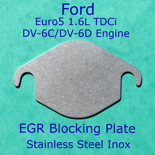 EGR Blank Plate Ford TDCi Euro 5 1.5L 1.6L 8 Valve Fiesta Focus Connect