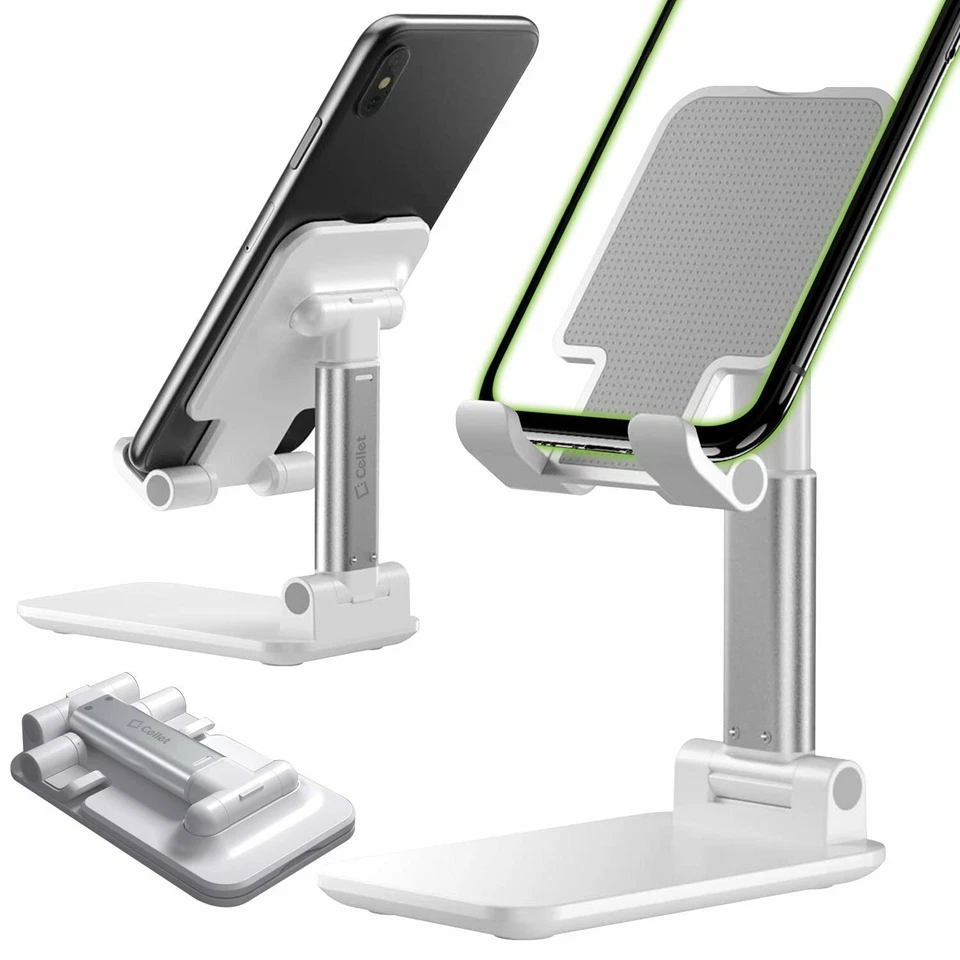 Adjustable Desktop Smartphone and Tablet Holder Stand Foldable Heavy Duty Mount - Image 2 of 4