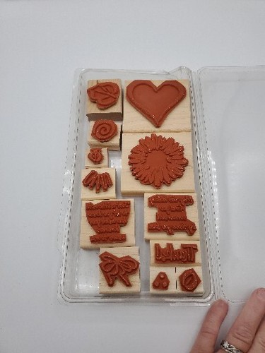 Rubber Stamps Stampin Up Sketch It Full Set of 12 & 25 Other Stampin Up Stamps - Picture 12 of 12