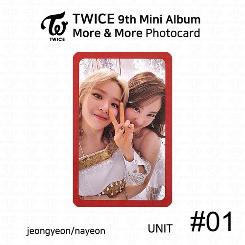 TWICE 9th Mini Album More And More Official Photocard Unit And Group K-POP KPOP - Picture 2 of 50