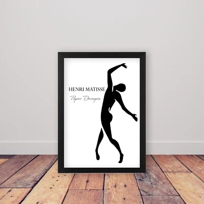 Framed Henri Matisse Black and White Wall Art Poster Print Modern Home Decor - Image 1 of 4