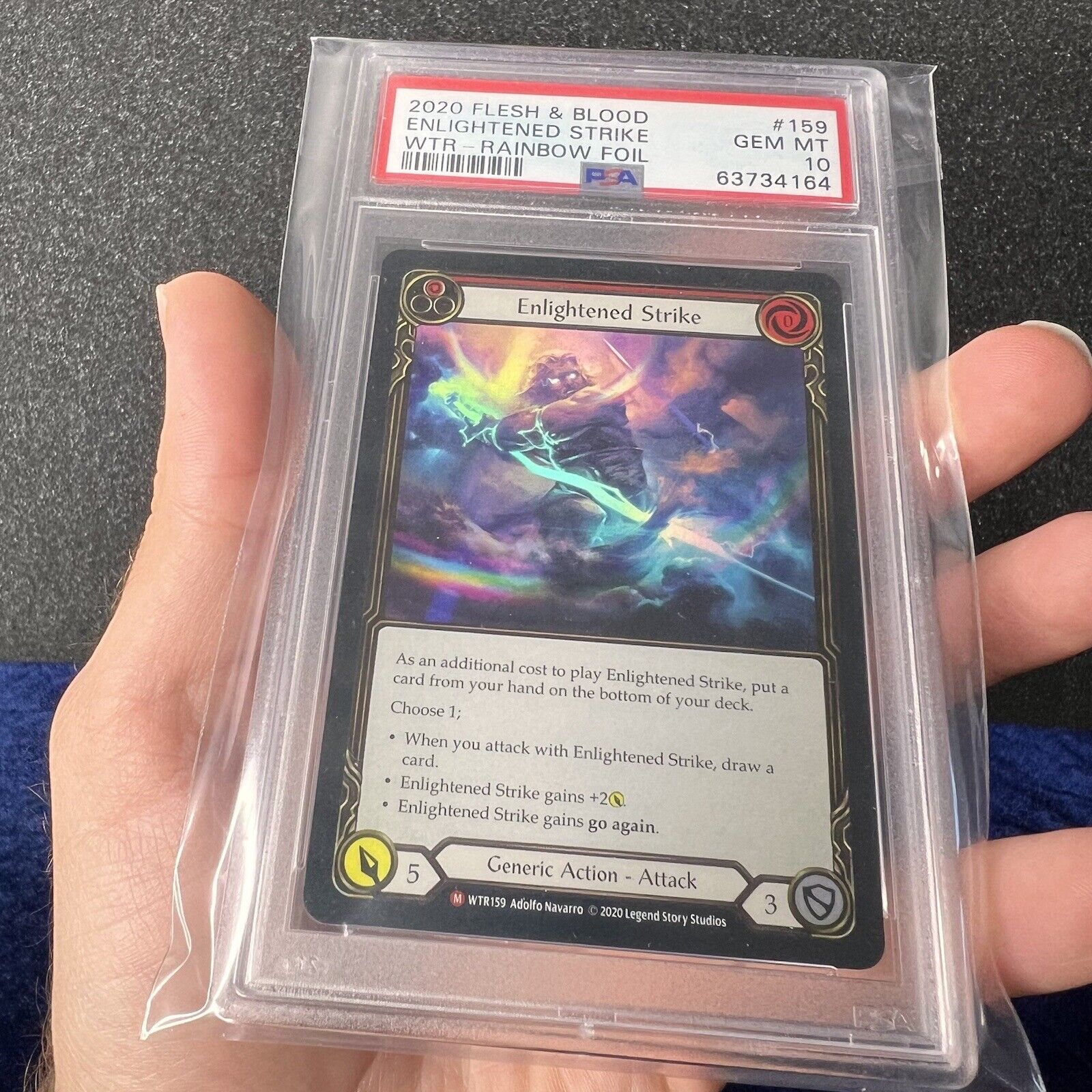 PSA 10 Enlightened Strike Rainbow Foil Flesh and Blood Welcome to