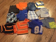 Brand Name Boys Shirts  Shorts Size 4 / 4T EC Lot of 11 Baby Gap,Izod,US Polo 
