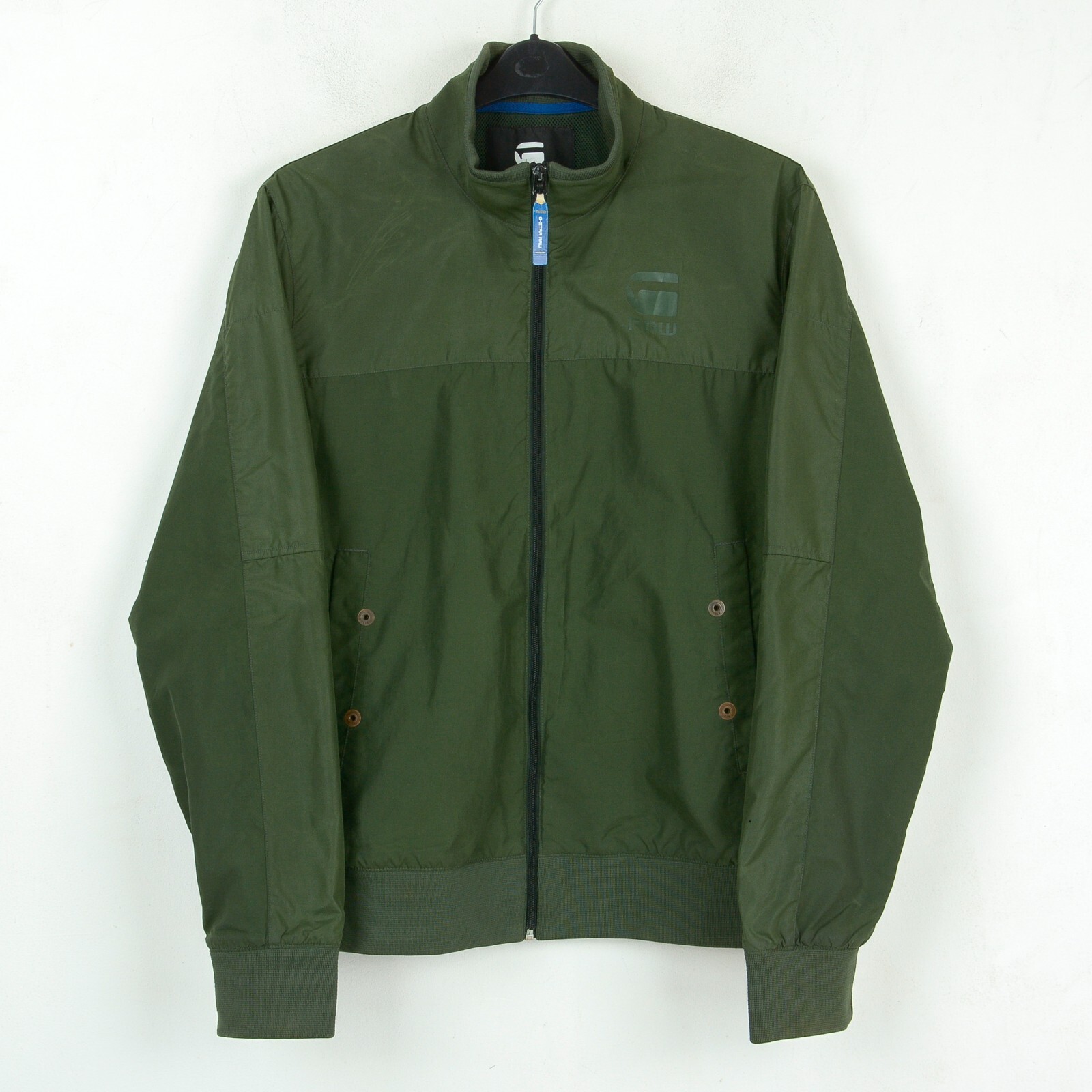 G Star Raw Nancor Chaleco Hombre XL Cortavientos Cazadora Malla Forro Verde Coat