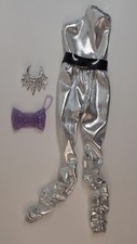 Mattel Barbie Collector Barbie Looks 11 Eleven Original Outfit Silver Jumpsuit S